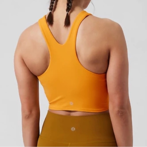 Athleta Conscious Crop Bra A-C in Abyssian yellow size XS - Picture 2 of 6